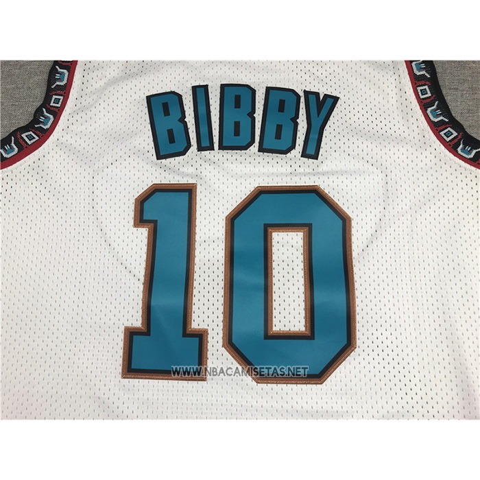 Camiseta Memphis Grizzlies Mike Bibby NO 10 Historic Retro Blanco